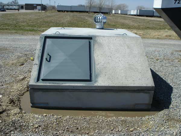 Below Ground Tornado Shelters - Garage Underground Storm Shelters