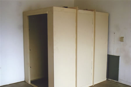 Completed saferoom in garage