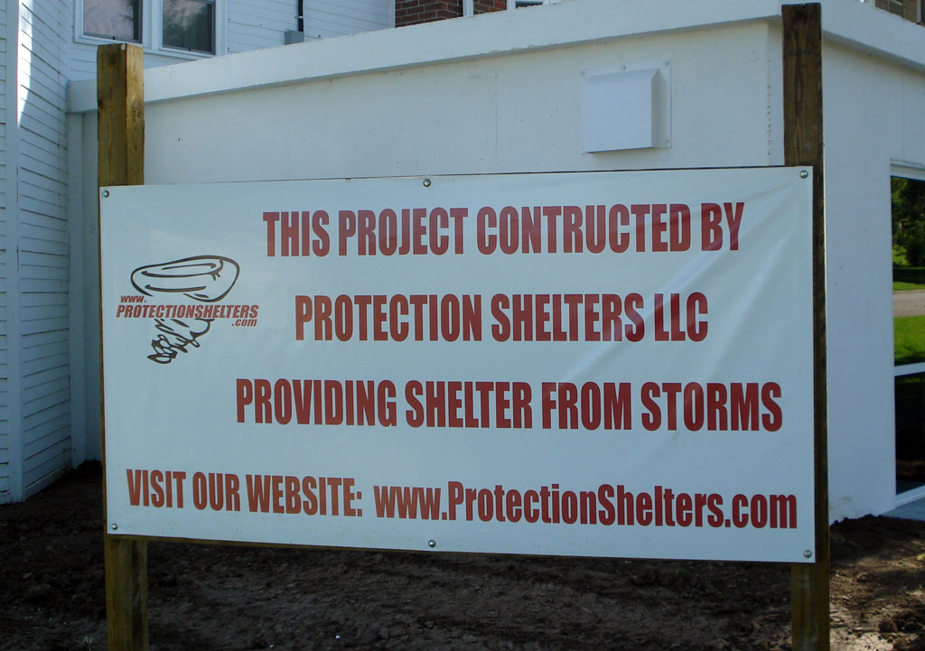 This project construsted by Protection Shelters Sign in Chapman