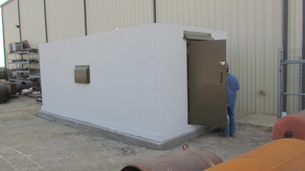 Deliverable storm shelters can be custom-built for residential or large group above ground shelter needs.