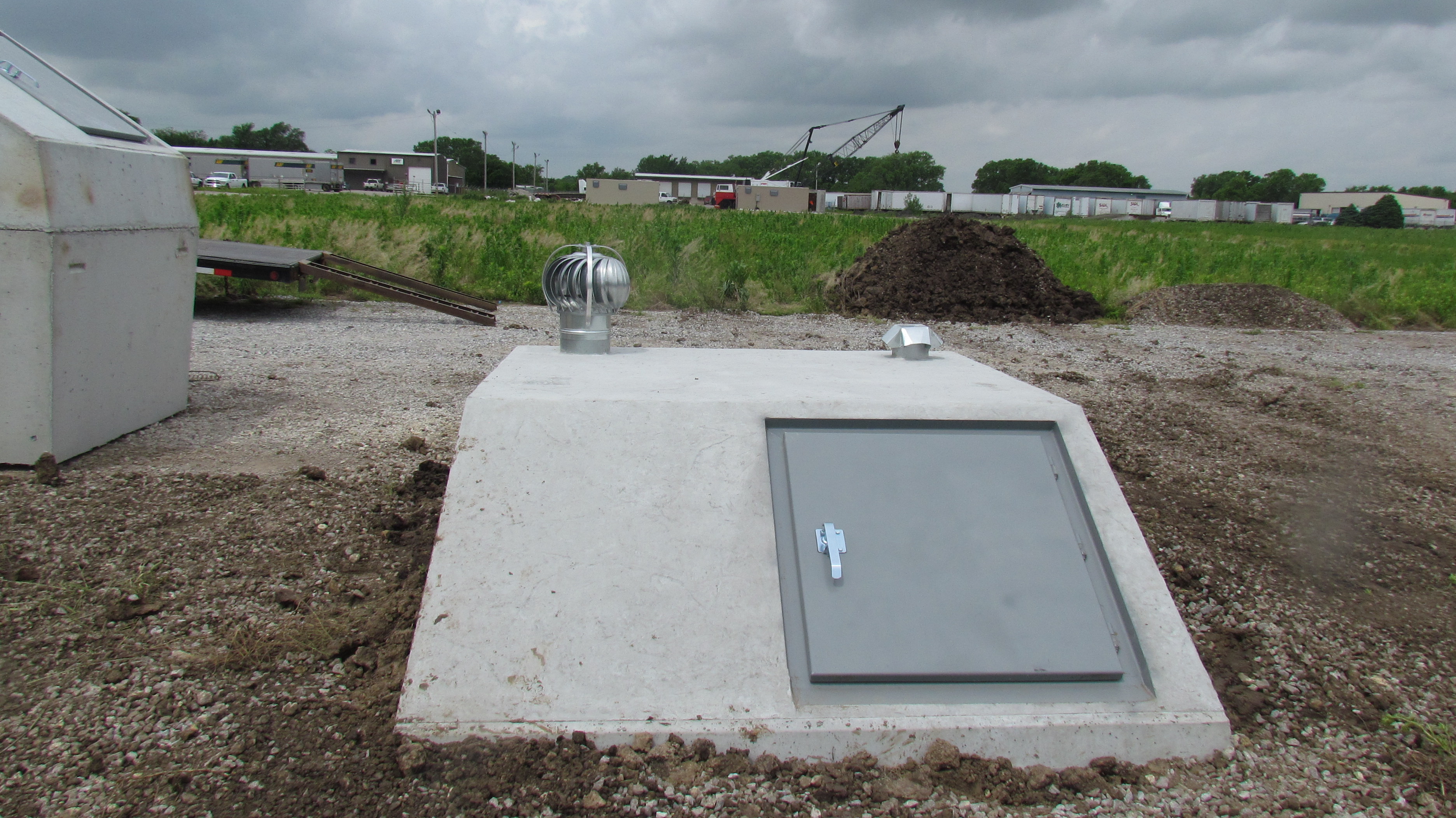 in ground 6x8 metal storm shelter
